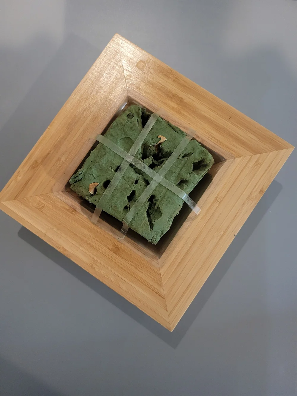 Teleflora Bamboo Square Floral Planter Decor